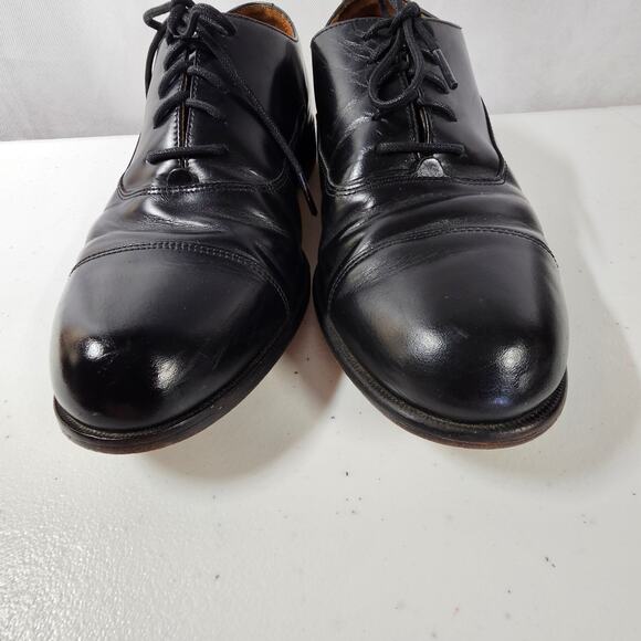Vintage Bostonian Classics First Flex Black Lace Up Derby Shoes Men's 9.5 M - Picture 6 of 10